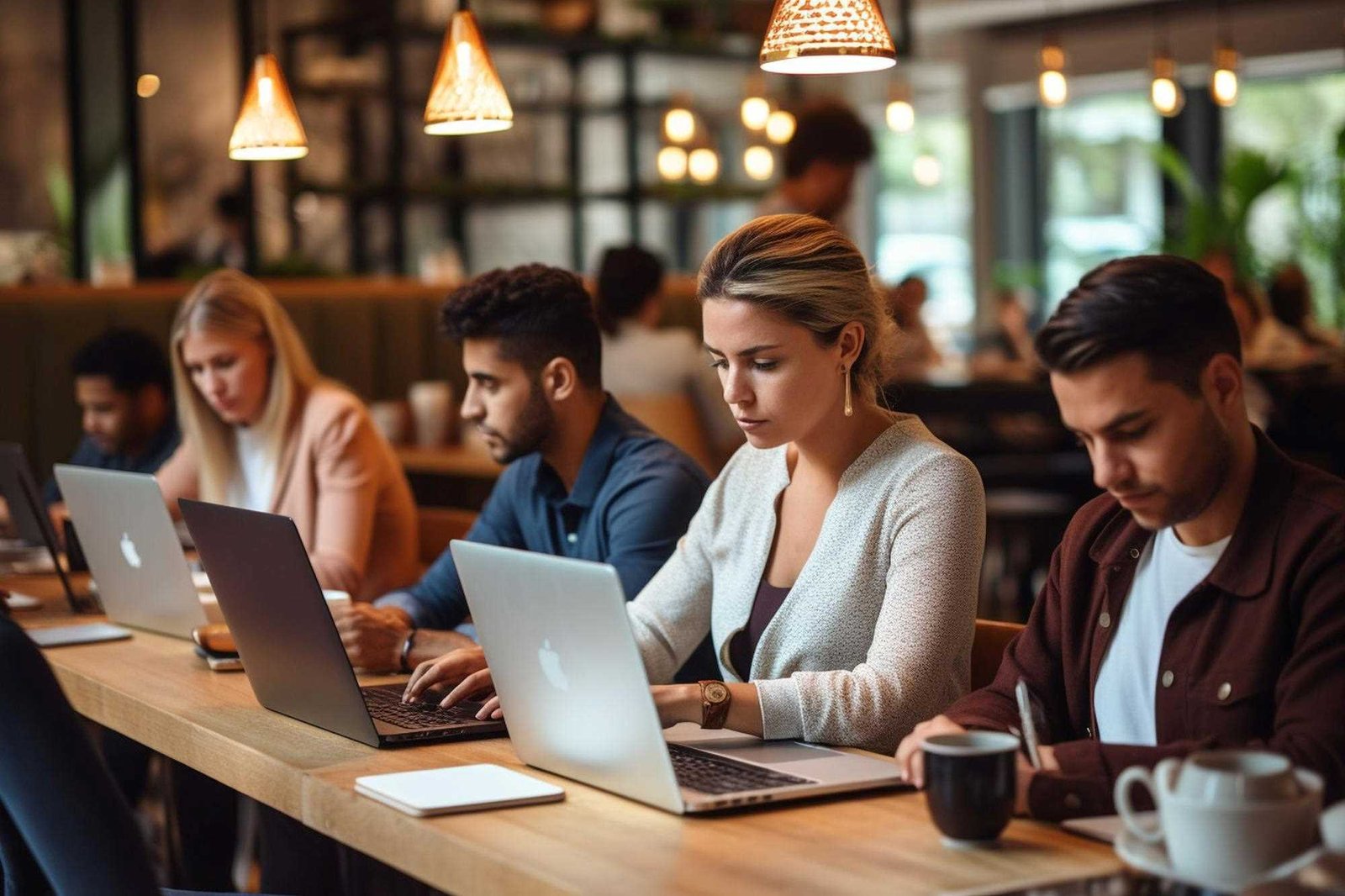 interns at work in an office